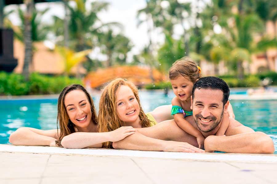 Family Bonding Across Generations at Majestic Colonial Punta Cana Resort background